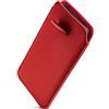 ONEFLOW Custodia Sottile con Funzione di Estrazione, Compatibile con Samsung Galaxy A52 / A52s 5G, Rivestimento Interno in Microfibra di Alta qualità + Robusta Linguetta, Colore Rosso Scuro