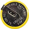 SIMPLETEK - Batteria Ricaricabile LIR2032 Li-Ion Bottone da Saldare con Connettori a 90° 3.6V Compatibile con BMW Telecomando E39 E46 E49 E60 E90 M3 M5 X3 320 330 (1 pezzo)