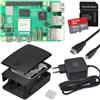smart-home-komponente Raspberry Pi 5 8 GB Starter Kit nero | Alimentatore USB-C 45 W | Alloggiamento con ventola | Scheda SD Ultra 64 GB | Cavo Micro HDMI 4K | Dissipatore di calore | Raspberry Pi 5 8 GB RAM