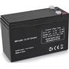 Skytronic HQ BAT-LEAD-12 Batteria al Piombo, Nero