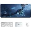 ITBT World of Warcraft Tappetino Mouse Gaming, Grande Anime Mouse Pad XXL 900x400mm Confortevole, Lavabile, 3mm Antiscivolo Tappetino Scrivania Supporto per Ufficio Computer, Adatto per computer e PC , R