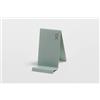 D-Segno CallMe Porta Cellulare da Tavolo, Appoggia Telefono in Metallo Verniciato, Supporto Telefono Scrivania, Porta Telefono Design Italiano Minimal, Made in Italy, cm 8,5x7,5x5 (Verde Eucalipto)