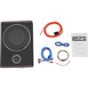 WEIGR Subwoofer attivo per auto, 600 W, autoradio ultra sottile, 12 V, subwoofer con amplificatore integrato, subwoofer audio per auto/camion, 135,8 x 102,4 x 26,8 mm, nero