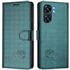 MOJIA Cover per Oukitel C58 PRO/Oukitel C58, Custodia Portafoglio in Pelle PU Premium, Custodia a Libro per Telefono con Porta Carte con Funzione Antifurto RFID. Verde Scuro