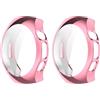 MGUEIAO [2 Pack Compatibile con Huawei Watch 5 42mm per Cover,Custodia in Morbido Silicone di Gel AntiGraffio in TPU,Anti-Graffio Protettiva Case-Rosa