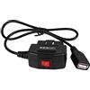 TORR 24 ore 5 V 3 A USB Car Charge Cavo OBD Hardwire Kit con interruttore cavo da 0,5 metri per Dash Cam Videocamara Veicolo DVR