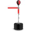 Caskunbsy Borsa Riflessa Con Spinning Bar, Sacco da Boxe Professionale Regolabile in Altezza, Attrezzo per Allenamento Velocità, Heavy Stand Con Asta di Reazione