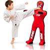 Stylso Kids MMA Grappling Dummy Brasiliano Jiu Jitsu (BJJ) Mixed Marzial Arts (MMA) Wrestling, Judo Karate Training Punching Bag - Posizione in piedi (rosso, 128 pollici)