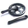 Wisboey Guarnitura Pieghevole per Bicicletta 48T, Foro Quadrato 170 mm, manovella per Bicicletta