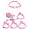 WOL VEE Gabbia di Protezione Sportiva in Resina da Uomo Rosa indossabile A72 (Tight)