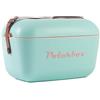 Polarbox Borsa termica da 20 l, design retrò, da campeggio, borsa frigo, da picnic, vintage, Verde/Marron