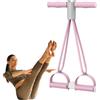 Generico Pedal Ankle Puller - Bande Elastiche Per Stretching,Attrezzo Palestra con 4 Tubi Elastici e Corda per Addominali Stretching Gambe Fitness Dimagrimento Uomo Donna Casa