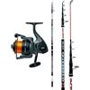 Kolpo Furiamarina Canna da Pesca Surf Casting 4.10m + Mulinello Urlo 6000 Blu Precaricato Filo - Set Completo per Pesca in Mare da Spiaggia