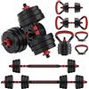 Fitvids Signature Fitness Set di manubri regolabili portatili 4 in 1 da 27,2 kg e set di manubri regolabili con pesi regolabili