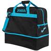Joma - Borsa sportiva grande training III, taglia S, colore nero turchese fluor