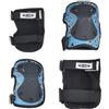 Micro - Ginocchiere + Gomitiere, Protezione per Skate, Monopattino, Bicicletta, Esterno (S, Blu)