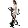 Generic Allenamento al coperto, cyclette pieghevole per casa, cyclette fisse magnetiche reclinate con 10 fasi di resistenza