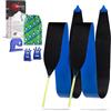 Gecko Pelli di foca Sci Alpinismo Mix 125/153 Standard | Regolabili in Base alla Lunghezza dello Sci | con Coltello e Tasca per Pelli | Pelli di foca da Sci Alpinismo | Pelli per Sci da Touring