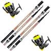 Generico Kit Surfcasting 2 Canne Telescopiche Oceanic 150g 4m + 2 Mulinelli Surfcasting (Mulinello Shizuka SH7000)