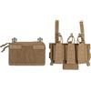 WarmHeartting Tasca tattica staccabile MOLLE Tripla da 5,56 mm per caricatore con supporto per laccio emostatico Gancio e passante Pannello frontale Custodia per caricatore Fondina Porta caricatore