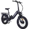 nakxus 20F213 e-bike pedelec pieghevole con pneumatico da 20 pollici, motore da 250W 80N.m, batteria agli ioni di litio da 36V per una lunga autonomia, e-bike per donne e uomini, Shimano a 7 velocità