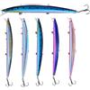 FNAPE Set di 5 Esche da Pesca 18CM 24G - Artificiali Topwater Crankbaits Swimbait Finta Duro Minnow Bionica per Trota, Pesce Persico, Luccio