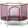 ATAA Trampolino per bambini Salty 140 - Rosa, Trampolino per bambini e bambine, diametro 140 cm, con rete di sicurezza, zip, protezioni in schiuma, trampolino per interni o esterni