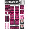 ROCKSHOX Sticker Set 30 forwardslash32 mm e RS1 Sid/Reba/Revelation (< 2018) Settore/Recon/X32/30g/30S/xc30, 11.4318.003.503 Pezzi di Ricambio, Magenta, Standard