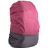 Lukery 2 Pezzi Parapioggia per Zaino con Strisce Riflettenti, Impermeabile Copertura per Pioggia di Zaino per Outdoor, Escursionismo, Campeggio, Turismo, Ciclismo (Grigio rosa,XL per 58-70L)