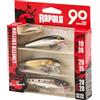 Rapala Kit 3 Esche Righe Rapala Anni 90° Anniversario Floater Small Naturistic | Classic, Custom HD, Elite - Collezione Speciale