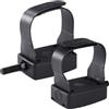 Generic Pedali per cyclette - 9/16 e 1/2 universali magnetici Spin Bike e bici reclinate con cinghie, pedali fissi per bicicletta da interno per biciclette orizzontali, in polipropilene resistente, PVC e