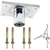 PRIORMAN Piastra Fissa per Pole Dance per la casa, Montaggio a soffitto per Accessori per Pole Dance, Piastra Superiore Rettangolare per Pole Dance con Maggiore Sicurezza e stabilità