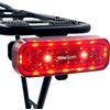 BikeSpark Luce Posteriore a rilevamento Automatico G4R per Portapacchi - Luce Posteriore per Bici superluminosa da 50 lm con Ampio riflettore - Ricaricabile ai polimeri di Litio - IPX6-50 80 mm