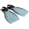 AQUASTIC Pinne per snorkeling SHOAL Taglia 43/46 Colore EU Blu Pinne per nuoto lunghe e regolabili per adulti Chiusura con cinturino Confortevole Facile da indossare Materiali PP TPE durevoli