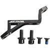 Oniissy Mountain For Bike Pinza Freno Flat Mount a Post Mount Adattatore 180mm con Viti per Freni a Disco - Lega di Alluminio Nero Componente