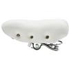 TentHome Sella Bici Comoda Vintage con Ammortizzatore a Molla, Sellino Bici Morbido per Uomo Donna, Sella per Bici da città, Sellini per City Bike, 25 x 19cm, Bianco