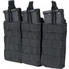 CONDOR MA27-002 Triple M4-M16 Open Top Mag Pouch Black
