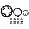 GAOHOU Tripla guarnitura rotonda MTB 64/104 BCD 22T 32T 44T, 3 * 9 velocità ruota della catena della bicicletta, 22T 32T 44T Triple Bike Chain Plate , MTB guarnitura catena parte
