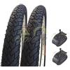 ECOVELO 2 COPERTONI 20 X 1.95 (50-406) + CAMERE D'ARIA VALVOLA AMERICA SCHRADER BICI BICICLETTA BMX & FREE STYLE