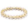 QYAQ Bracciali Naturali Pietra da Donna,Braccialetto di Pietra Naturale per Le Donne Elastico Braccialetto di Quarzo Rutilato Dorato Braccialetto di Cristalli Braccialetto di Pietre Preziose Regalo B
