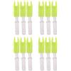MagiDeal Cocche di Precisione per Tiro con L'Arco in Plastica da 12 Pezzi per Albero a Freccia ID 4,2 Mm Universale, Giallo, 4,2 Millimetri