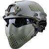 332PageAnn - Maschera tattica da esterno con sistema di fascia a due modalità, maschera di protezione tattica per il viso, per la caccia, paintball, militare, Cosplay e Movie Prop