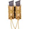 High Speed Gear - Doppia pistola Taco MOLLE Mag Pouch, polizia Gear & Military Gear, Tactical Magazine Pouch per professionisti (marrone coyote)
