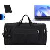 Generic Borsone da palestra da uomo, grande capacità, 60 x 30 x 23 cm, impermeabile, borsa da allenamento Oxford, zaino fitness per yoga, campeggio, allenamento quotidiano, viaggi e uso all'aperto, Nero