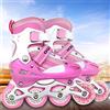 Cannoli Rollers Online Bambino, Garcon & Ragazza, Regolabile Taglia (35-38) ABEC 7, Roller Bambino 4 Ruote - Comode e Stylish - Rosa