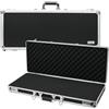 HMF 14444-02 - Valigetta in alluminio per fucili con schiuma a griglia, 82 x 36 x 12 cm, colore: Nero