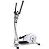 BOUDECH Bici cyclette ellittica cross trainer bidirezionale con volano da 5kg ultra silenzioso, resistenza magnetica regolabile su 8 livelli e design con doppia impugnatura e cardiofrequenzimetro. (Bianco)
