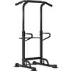 SogesPower Stazione di Allenamento Power Tower Dip Station Barra di Trazione per Home Gym Telaio Rinforzato con Altezza Regolabile