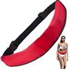 Hilai Cintura di Salvataggio Gonfiabile, Giubbotto di Salvataggio Gonfiabile Automatico Portatile con Cintura Unisex con Striscia Riflettente per Barca da Kayak, Senza bombola di Gas Rosso