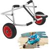 YRHome Carrello da kayak, pieghevole in alluminio, fino a 100 kg, con 2 ruote in poliuretano e cinghie di tensione, carrello da surf, carrello, rimorchio per barche, canoa, kayak, surf board,